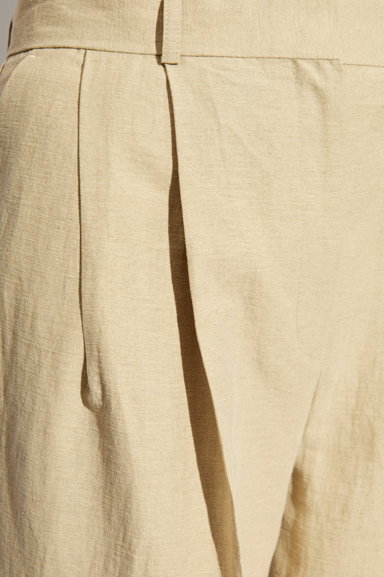 Beige Creased Trousers TOTEME - Vitkac GB